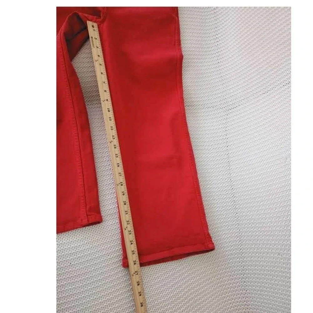 Sezane red denim